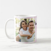 Mug Tu aimes papa | Deux script photo et coeur (Gauche)