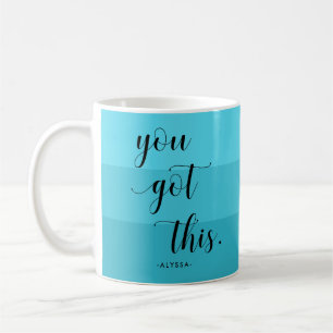 Mug Tu As Ça Tailles turquoise modernes
