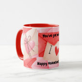 Mug Tu as du courrier pour la Saint-Valentin (Devant gauche)