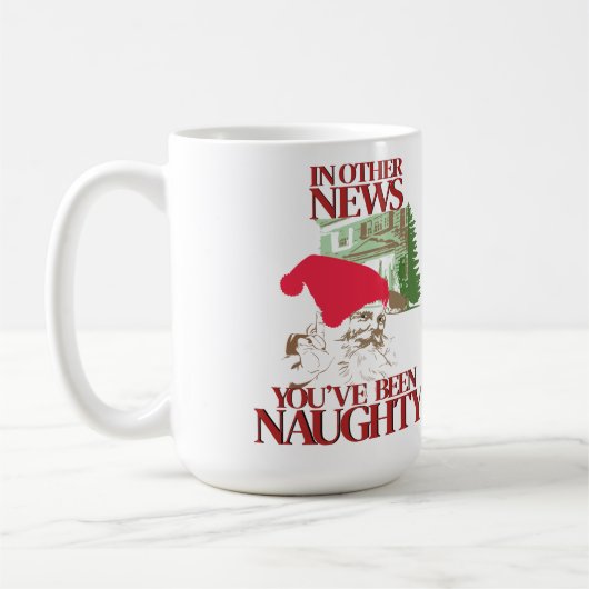 Mug  Tu as été coquin Père Noël de Noël (Gauche)