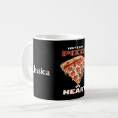 Mug Tu as Pizza My Heart Black (Devant gauche)