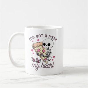Mug Tu As Une Pizza Mon Coeur Un Pun De Nourriture Drô