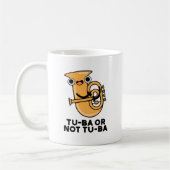 Mug Tu-ba Ou Pas Tu-ba Funny Shakespeare Tuba Pun (Gauche)
