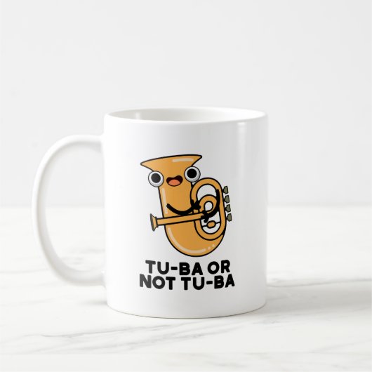 Mug Tu-ba Ou Pas Tu-ba Funny Shakespeare Tuba Pun (Gauche)