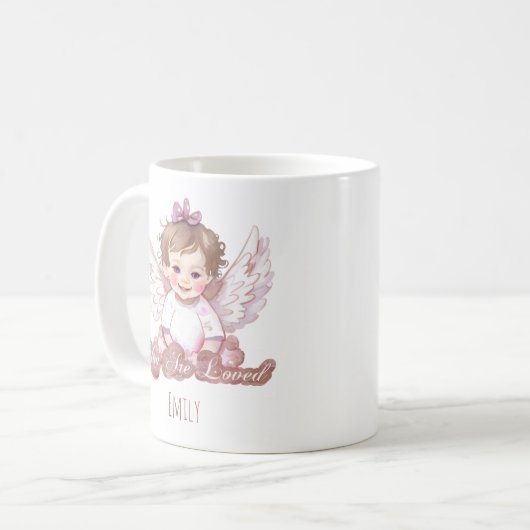 Mug Tu es adoré mignon ange (Devant gauche)