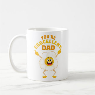 Mug Tu es Eggcellent Papa Fête des pères Anniversaire 