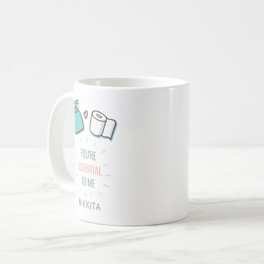 Mug Tu es Essentiel pour moi Amusante Maman de Valenti (Devant gauche)