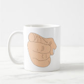 Mug Tu es fired Finger (Gauche)
