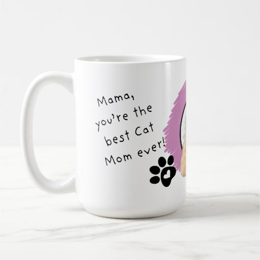Mug Tu es la meilleure maman de chat jamais (Gauche)
