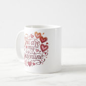 Mug Tu es mon valentin (Devant gauche)