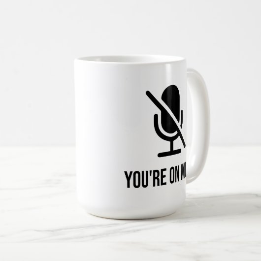 Mug Tu es muet (Devant droit)