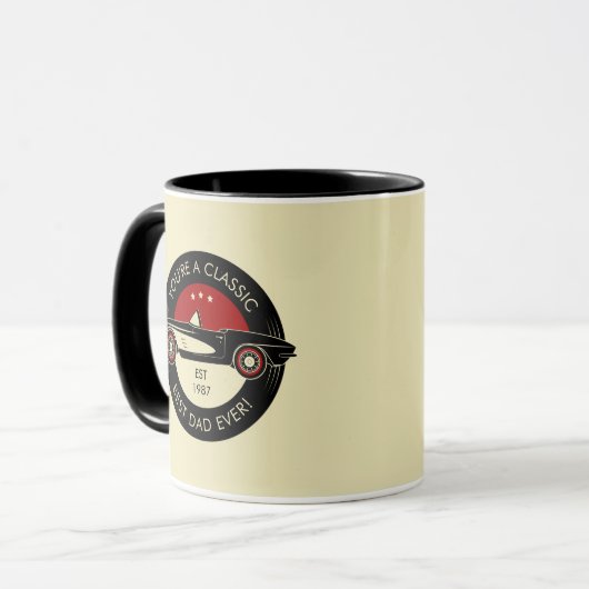 Mug Tu es un classique meilleur papa jamais Fête des p (Devant gauche)