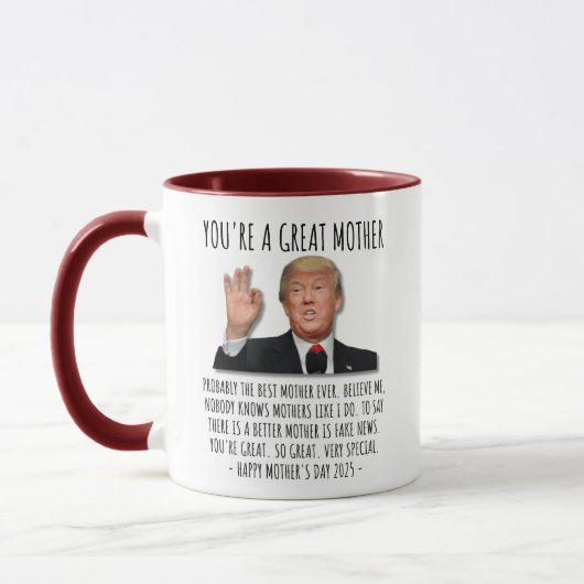 Mug Tu es une grande mère Fête des Mères Drôle (Gauche)