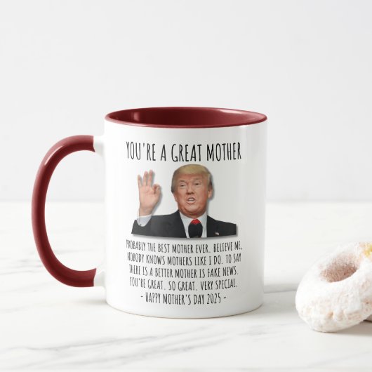 Mug Tu es une grande mère Fête des Mères Drôle (Avec donut)