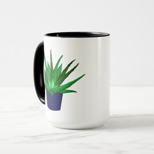 Mug Tu M'As Eu À Aloe | Funny Plante Pun (Devant gauche)