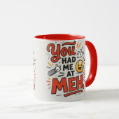 Mug Tu m'as eu à bof (Devant droit)