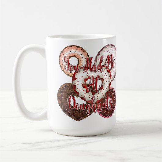 Mug Tu m'as eu à Doughnut - Saint Valentin (Gauche)