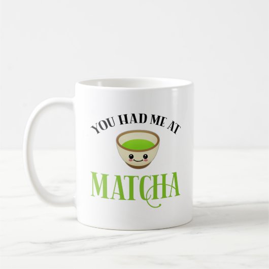 Mug Tu M'As Eu À Matcha Drôle Amateur De Thé (Gauche)