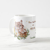 Mug Tu m'as eu à Meow Floral Cat (Devant gauche)