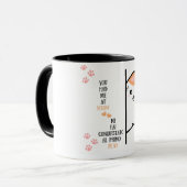 Mug Tu m'as eu à Meow mignon chat (Devant gauche)