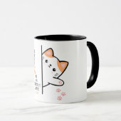 Mug Tu m'as eu à Meow mignon chat (Devant droit)