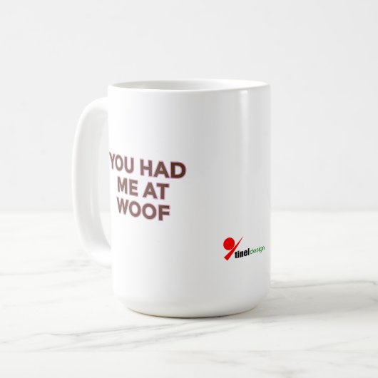 Mug Tu m'as eu à Ouah | Conception pour amateurs d'ani (Devant gauche)