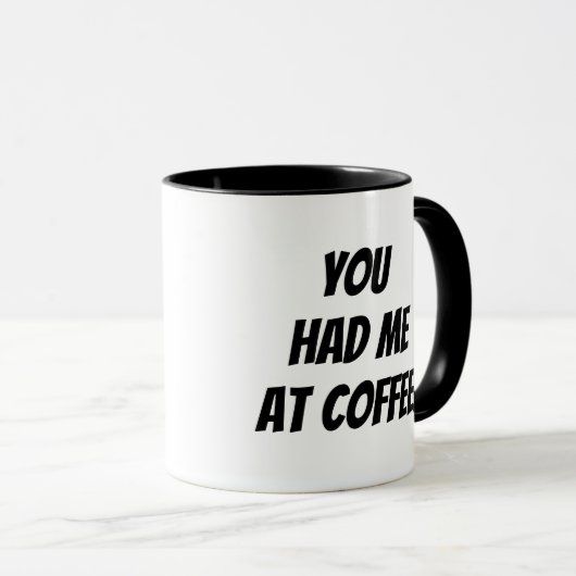 Mug Tu M'as eu au café. (Devant droit)