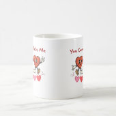 Mug Tu me complètes, Coeurs heureux sur un (Centre)