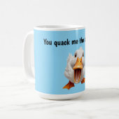 Mug Tu me fais caqueter canard (Devant gauche)