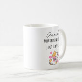 Mug Tu Me Rends Fou Mais Je L'Aime Avec Le Nom (Devant droit)