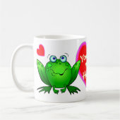 Mug Tu Me Rends Si Heureuse Grenouille Verte Heureuse  (Gauche)