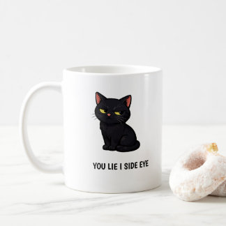 Mug "Tu Mens Je Te Regarde De Travers" Citation de cha