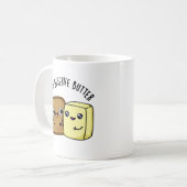 Mug Tu Mérites Le Beurre Drôle Pun De Nourriture (Devant gauche)