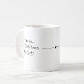 Mug Tu Mets Ma Thèse M'Aime Retour PhD Noir Blanc (Devant gauche)