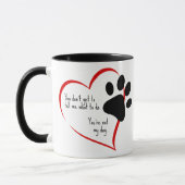 Mug Tu n'es pas mon chien (Gauche)