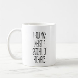 Mug Tu peux ingérer un cartable de Richards drôle