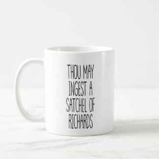 Mug Tu peux ingérer un cartable de Richards drôle 