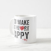 Mug Tu Rends Mon Coeur Heureux (Devant gauche)