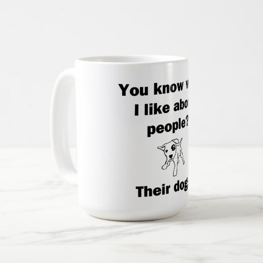 Mug Tu Sais Ce Que J'Aime Chez Les Gens ? (Devant gauche)