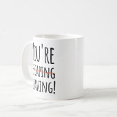 Mug Tu t'enfuis, tu pars - drôle pour les collègues po (Devant gauche)