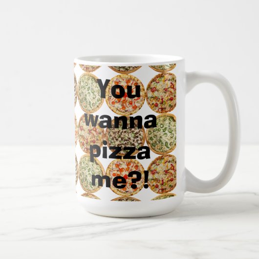 Mug "Tu veux me pizza ? !" (Droite)