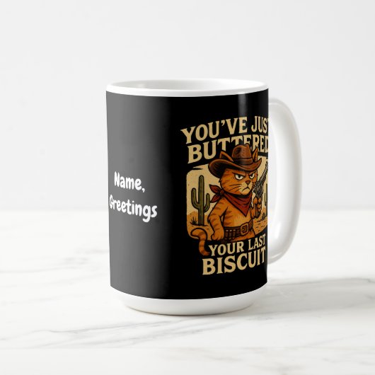 Mug Tu viens de badigeonner ton Dernier chat Biscuit C (Devant droit)