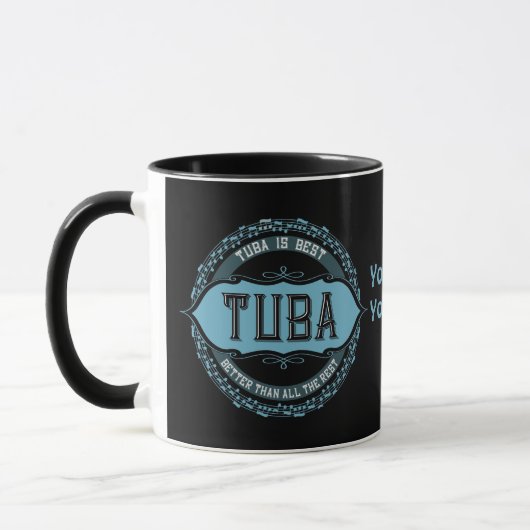 Mug Tuba Music Note Circle (Gauche)