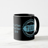 Mug Tuba Music Note Circle (Devant droit)