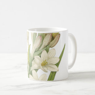 Mug tuberose(Tuberosa sp.) par Redouté