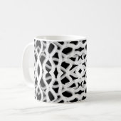 Mug Tubulage Blanc Sur Noir (Devant gauche)