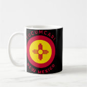 Mug Tucari New Mexico Nm Flag Zia Souvenir (Gauche)