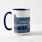 Mug Tug de guerre des femmes des années 1890 Bleu Elgi (Gauche)