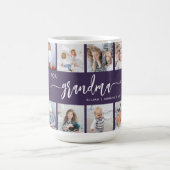 Mug Tugaffe Mamie 12 Collage de Photos Violet (Centre)