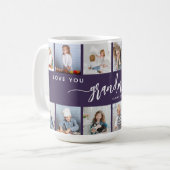 Mug Tugaffe Mamie 12 Collage de Photos Violet (Devant gauche)